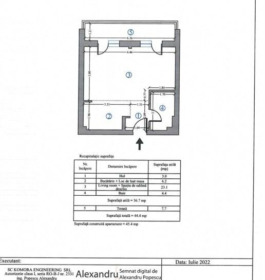 Pipera, Aviatiei, rond OMV, H Lake Pipera, 2 camere, terasa